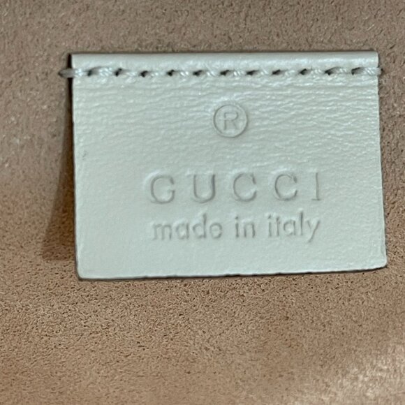 Gucci Calfskin Matelasse Mini GG Marmont Backpack Cream/Antique Gold (144659) main image 2